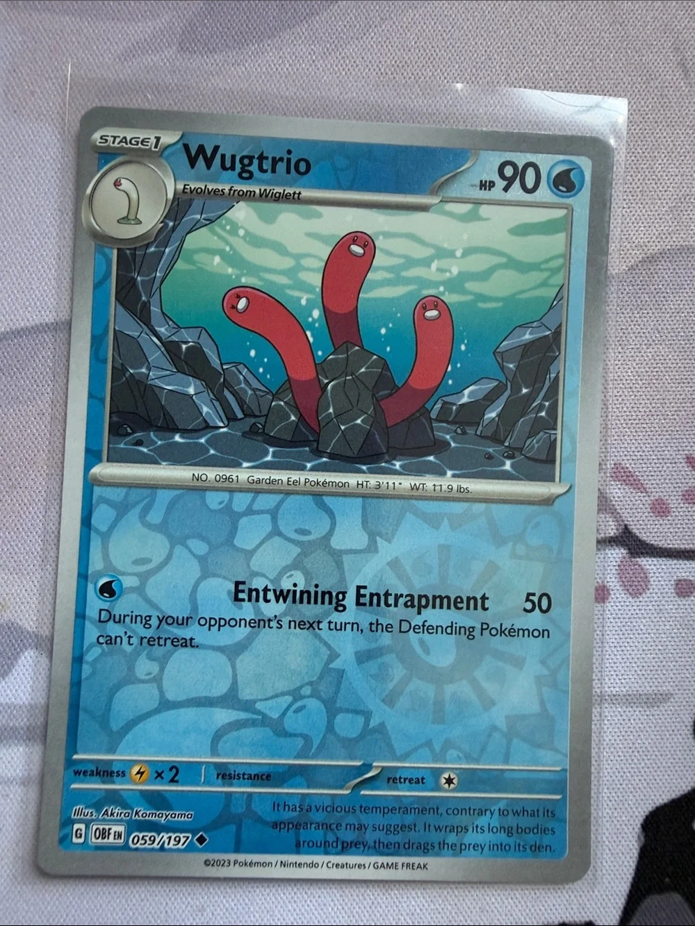 🌊 Wiglett & Wugtrio Pokémon Evolution Reverse Holo Card Lot | 7 Cards ✨5/$25✨